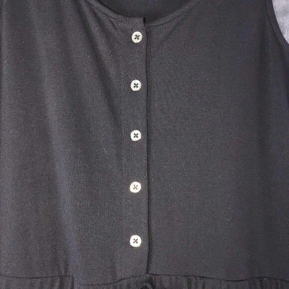 Maurices Women M Black Professional Corporate goth Dark romantic Church Jumpsuit - Picture 5 of 10